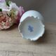 Porcelain vase pink flowers motif made in portugal