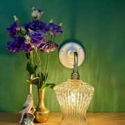 Vintage glass tulip wall light