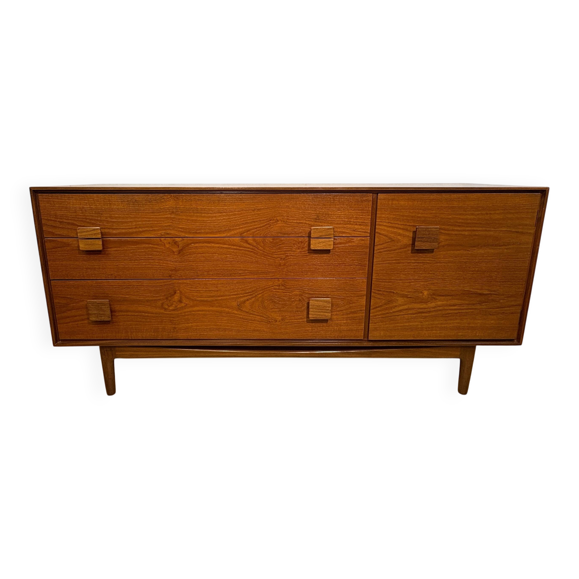 Buffet en teck rétro vintage des années 50 par G Plan conçu par Ib Kofod-Larsen
