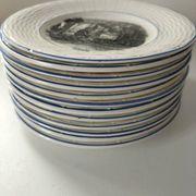 Complete set of 12 plates Digoin Sarreguemines – The 12 months (1900-1920)