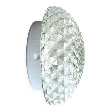 Lumière de plafond ou murale encastrée en verre pour salle de bain