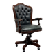 Classic English Chesterfield Desk Chair Green