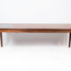 Coffee table in rosewood with blue tiles of Danish design from the 1960s