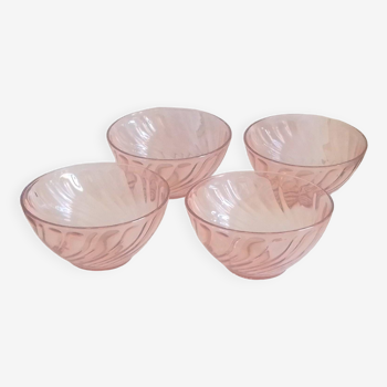 Set of 4 "rosaline" bowls from dear Arcoroc