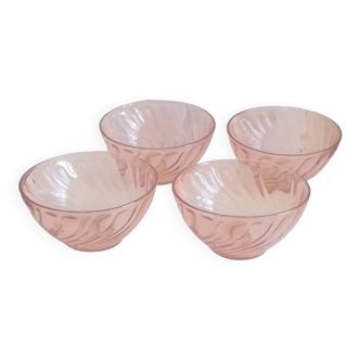 Set of 4 "rosaline" bowls from dear Arcoroc