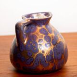 Art Nouveau vase in iridescent purple glazed ceramic by Léon Pointu 1910.