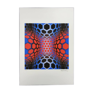 1970s Victor Vasarely Limited numbered Edition Lithograph.