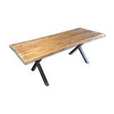 Large artisanal solid wood table