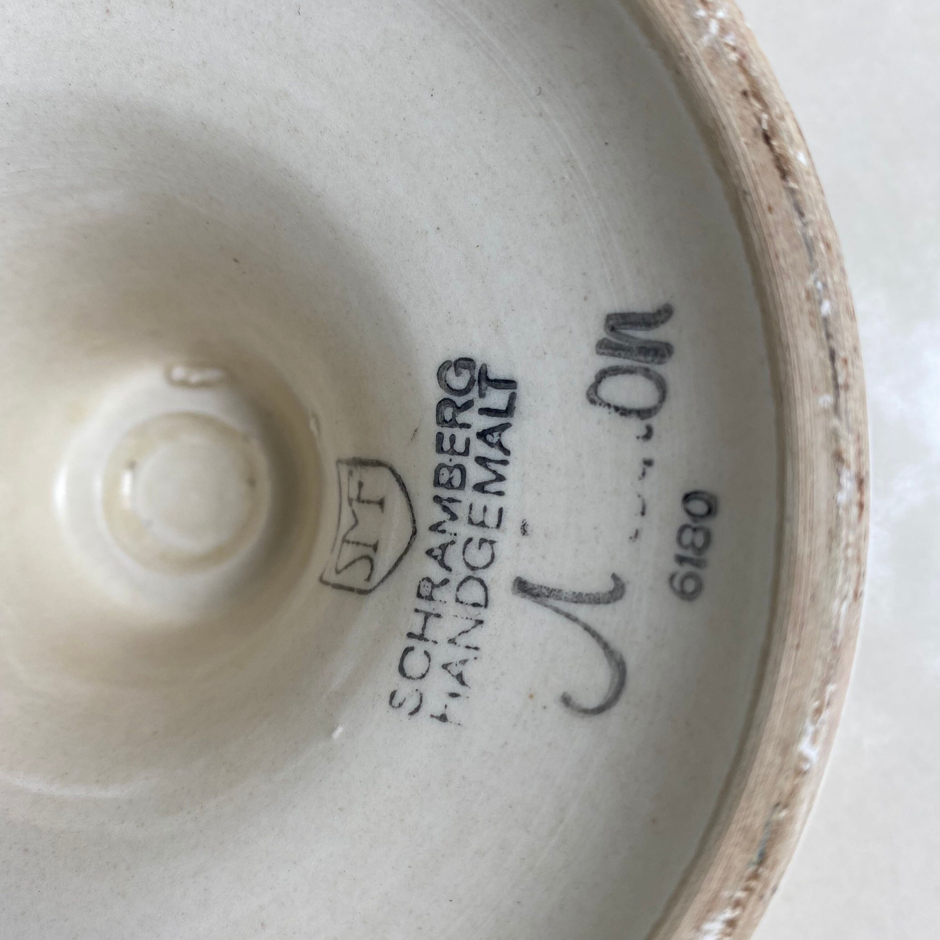 Vintage footed pie dish