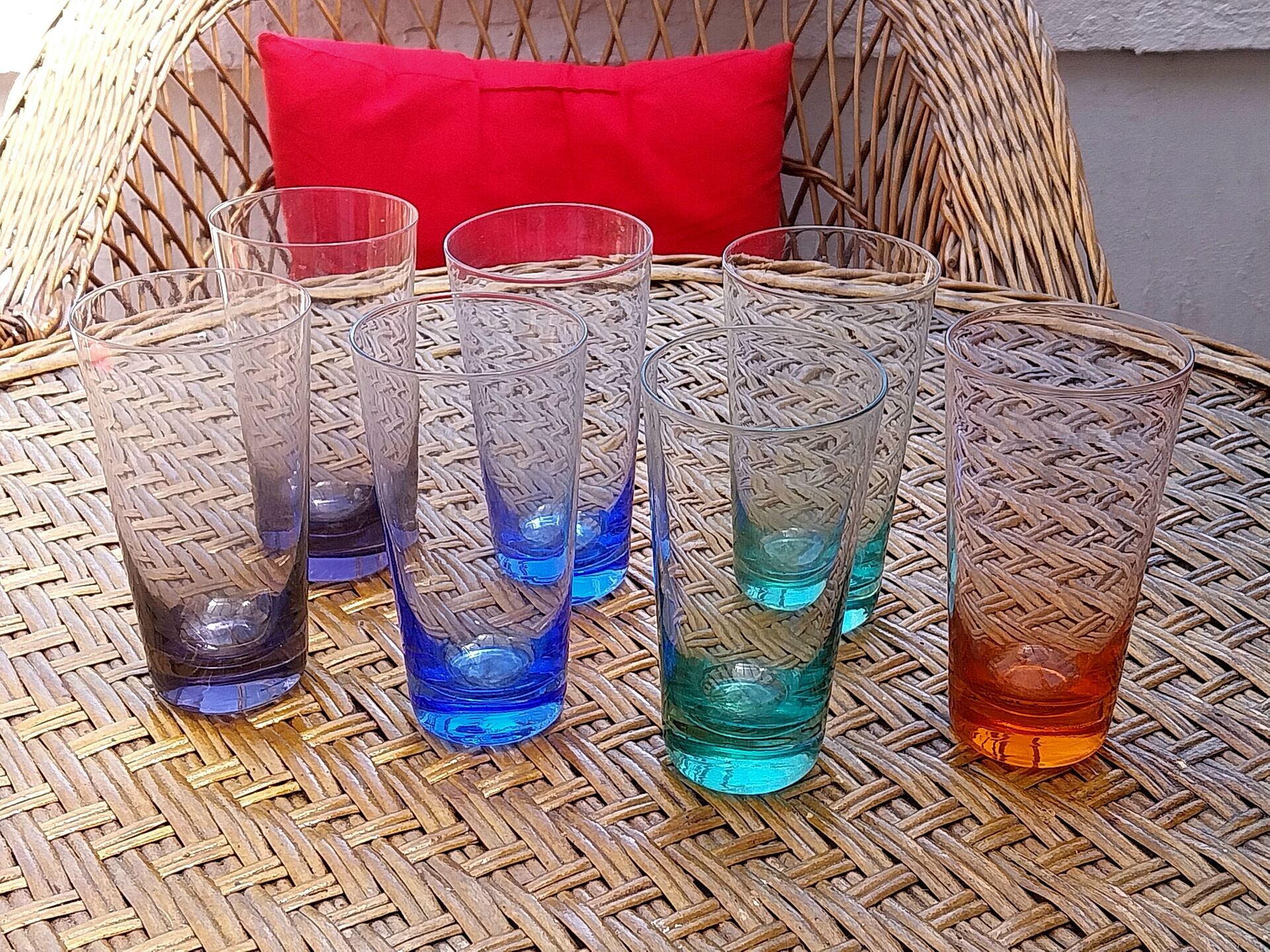 Service de verres à orangeade