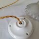 Holophane glass pendant lamp