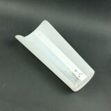 XL Mid Century Modern Opaline Glass Wall Lamp By Wagenfeld For P&P, 1950s