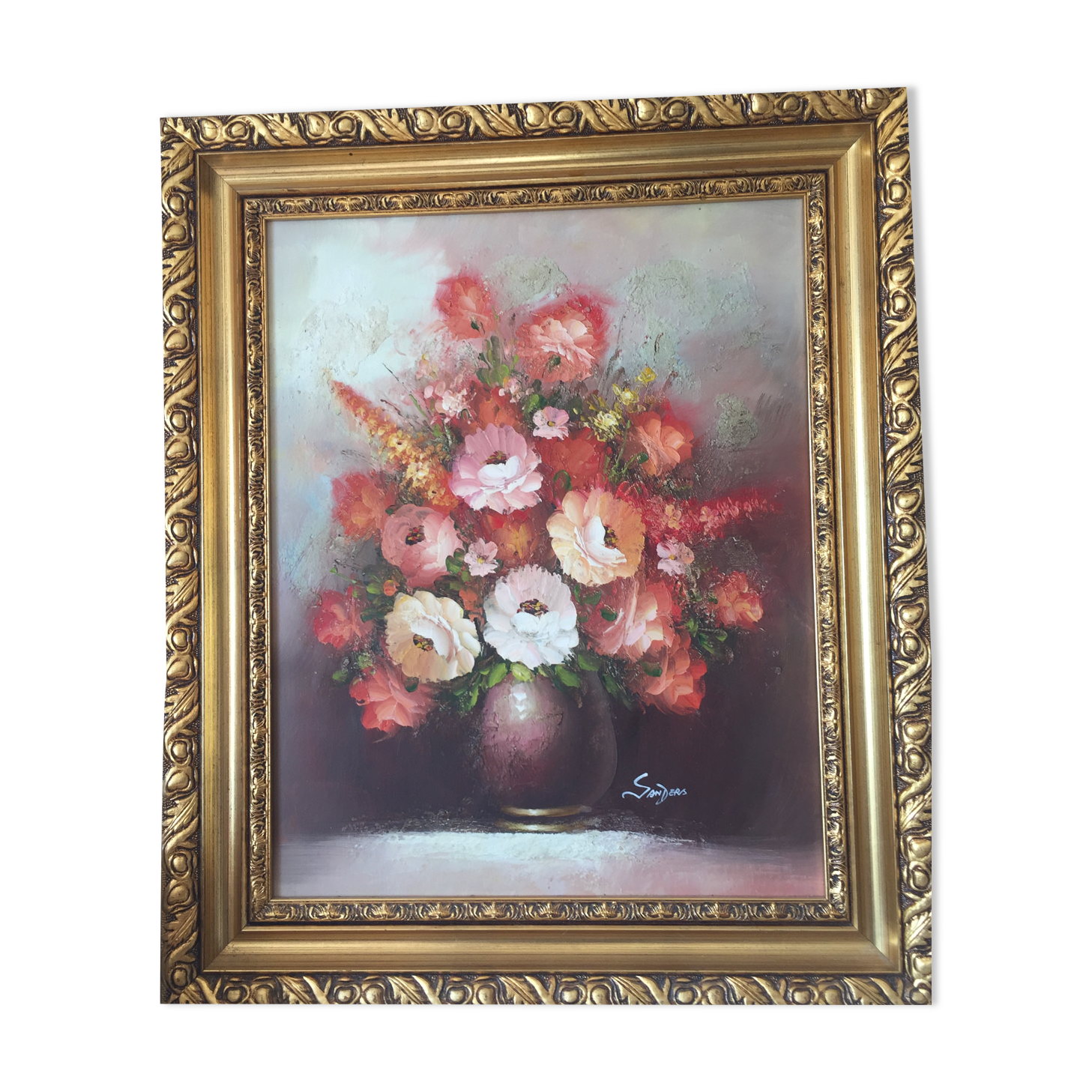 Framed oil on canvas by Edmond Sanders (1898-1961)