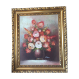 Framed oil on canvas by Edmond Sanders (1898-1961)