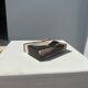 Symmetrical multicolored petrified wood soap dish