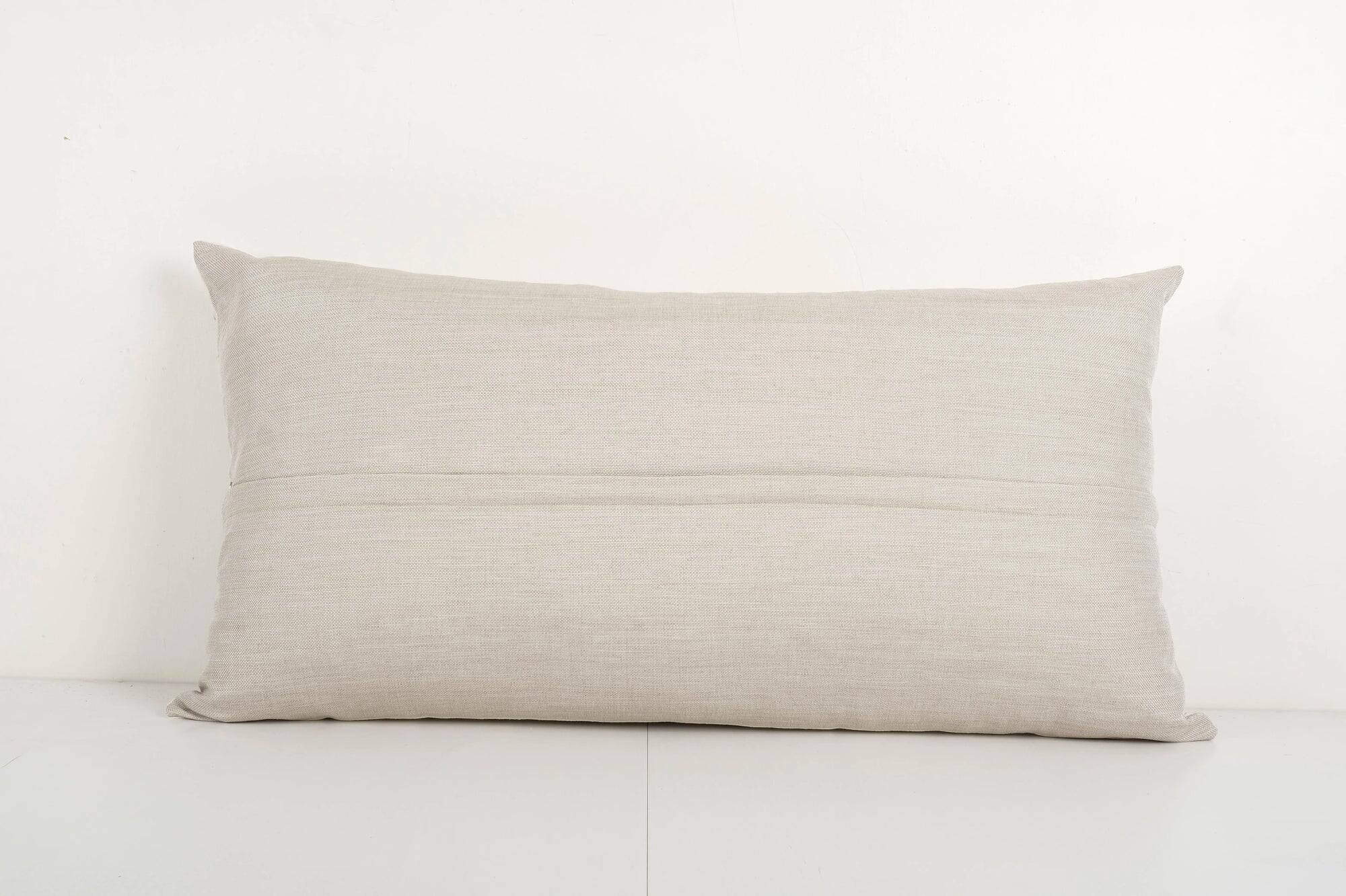 Vintage embroidered cushion cover 46x86 cm