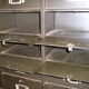 Furniture old metal riveted 30 drawers valve strafor
