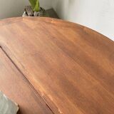 Round folding pine table mountain furniture