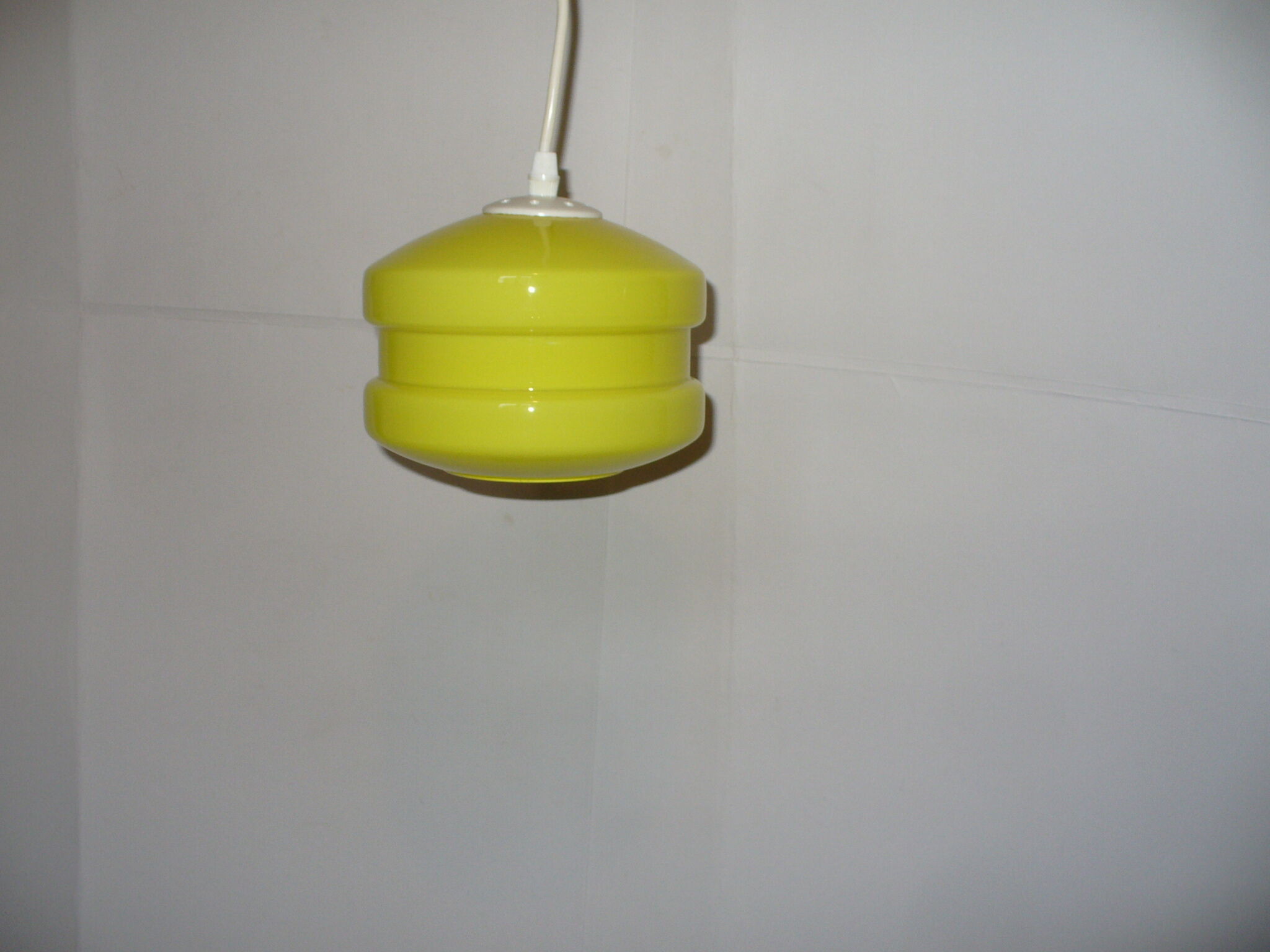 Opaline hanging lamp from the 60/70