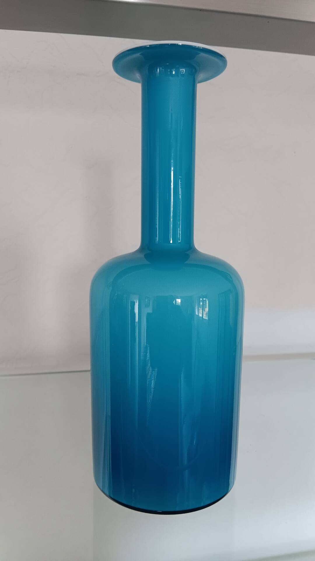 Vase Gul par Otto Brauer pour Holmegaard