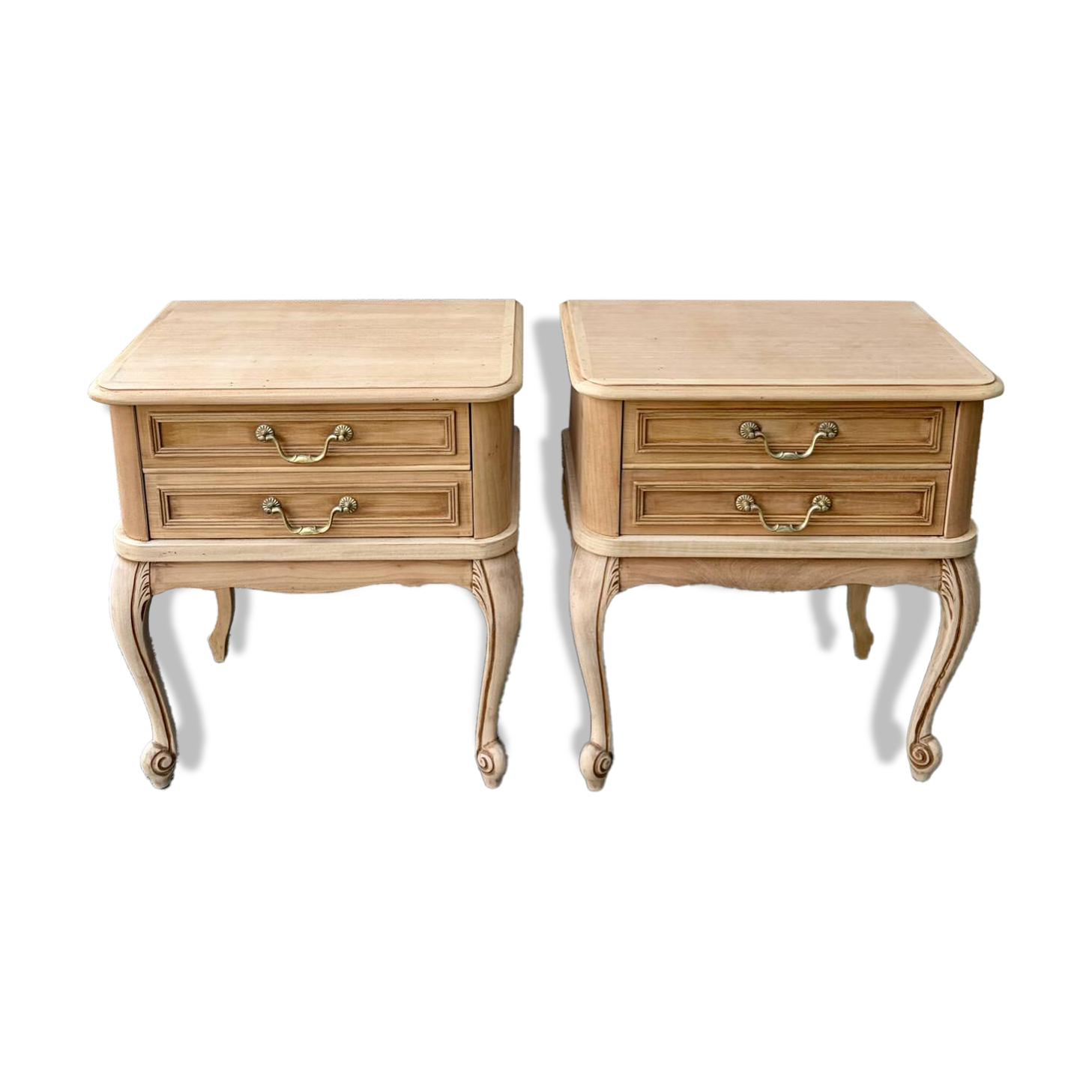 Table de chevet bois brut