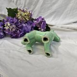 Mint green vintage ceramic donkey