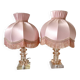 Pair of 60s glass lamps