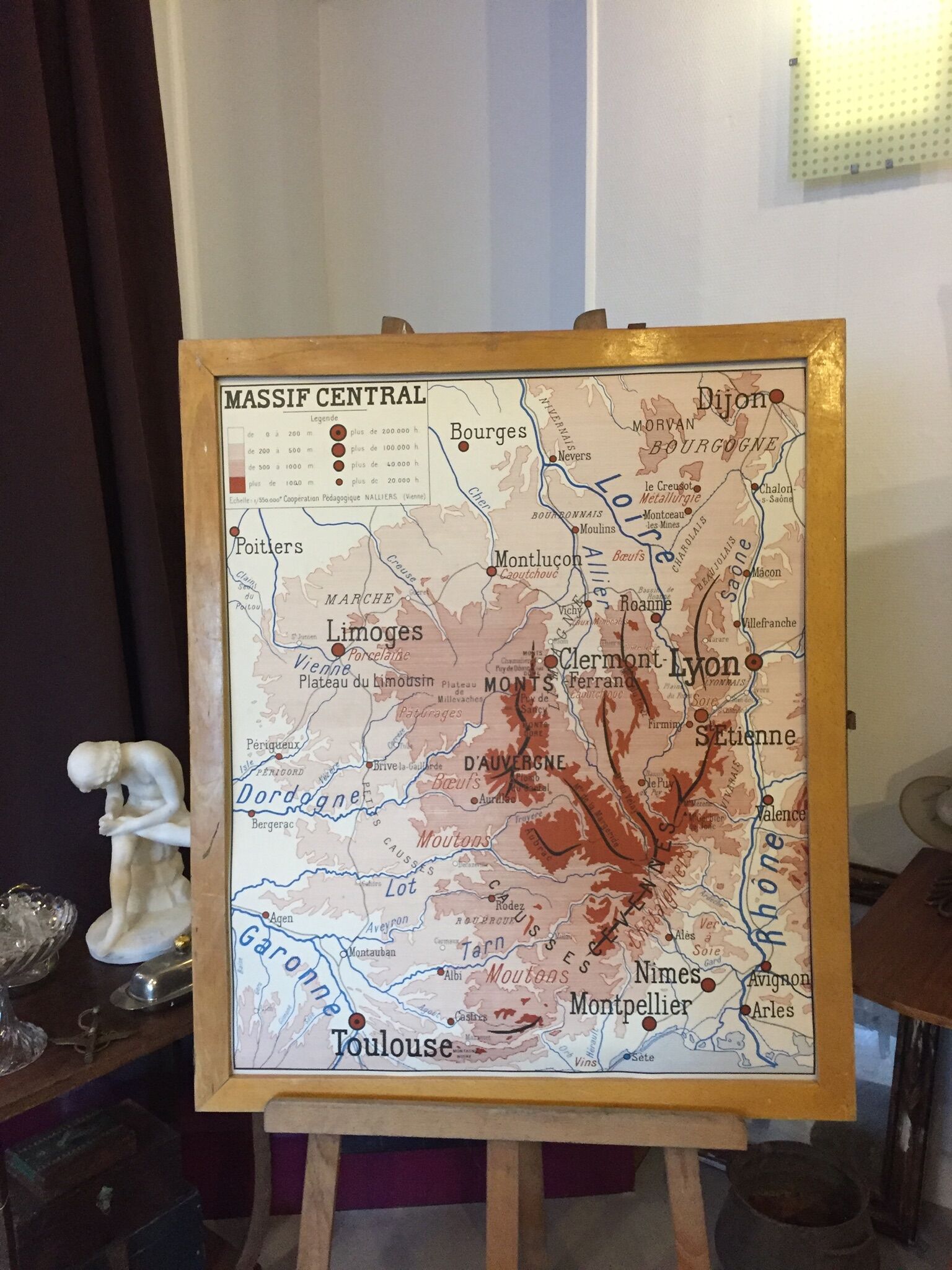 Jura and Central Massif card