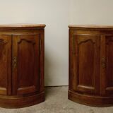 Pair of walnut necks XVIII th