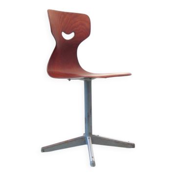 Plywood sixties vintage children's chair