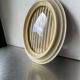 Vintage oval bakelite frame 18 cm x 14 cm  convex glass