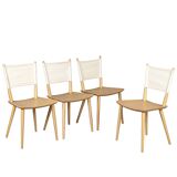 4 Chaises de Jorgen Baekmark pour FDB mobler danois
