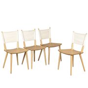 4 chairs by Jorgen Baekmark for Danish FDB Møbler.
