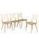 4 chaises par Jorgen Baekmark pour FDB Møbler danois.
