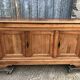 Louis Philippe style sideboard in solid walnut with 3 doors and 1 pull-out shelf.