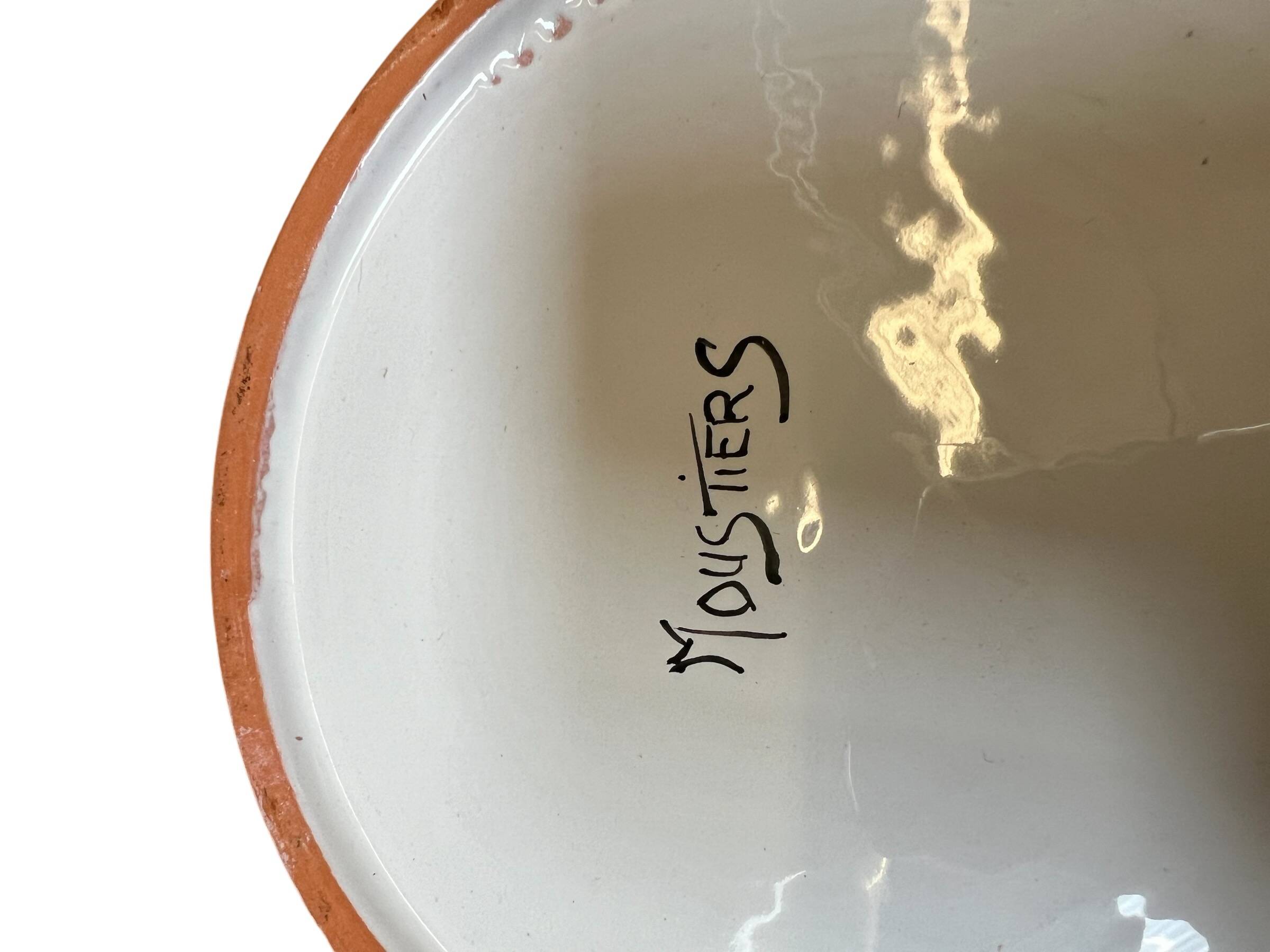 Moustiers earthenware salad bowl