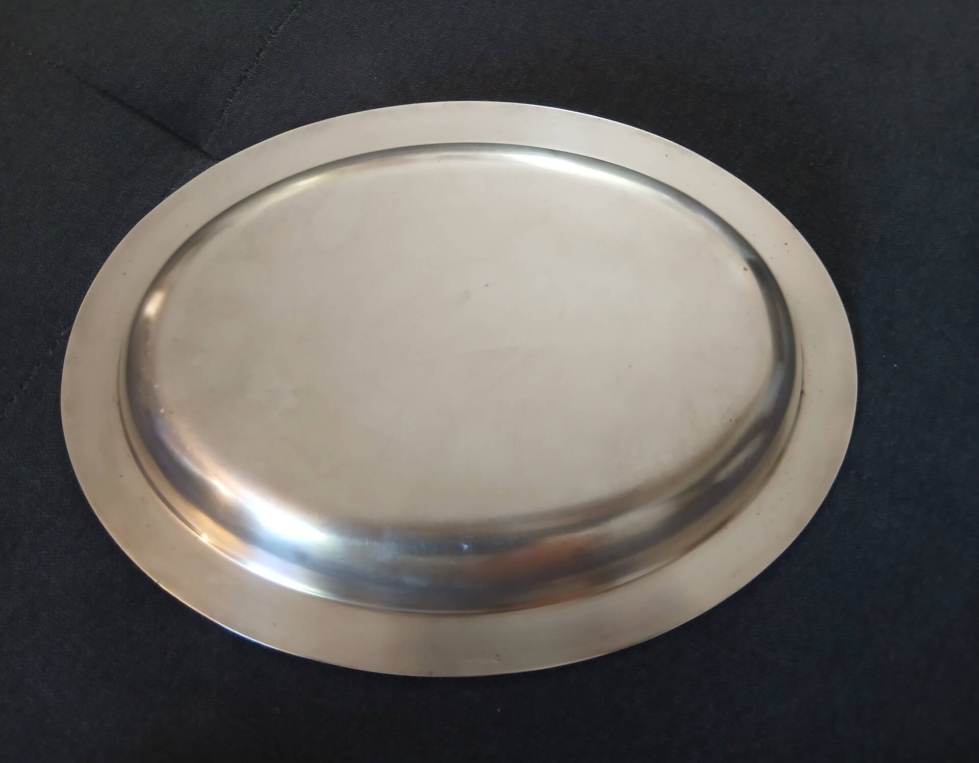 Christofle Malmaison oval serving platter silver-plated metal
