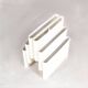 1970s Large model white plastic magazine rack / Giotto Stoppino / Kartell,