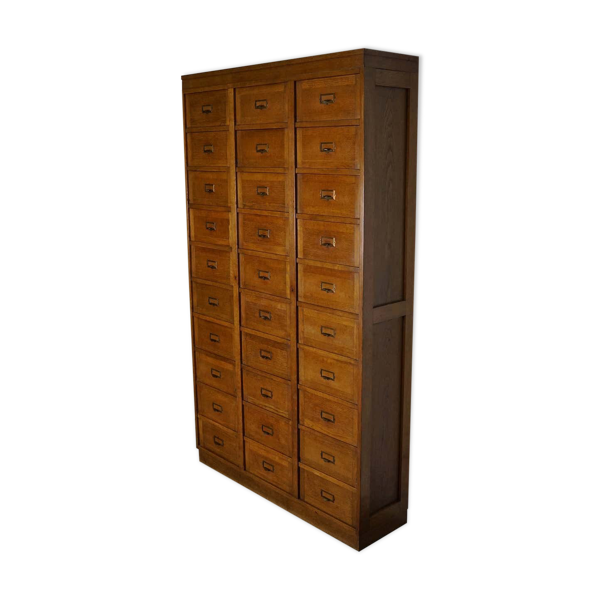 Apothecary cabinet in Dutch oak folding doors 1930s