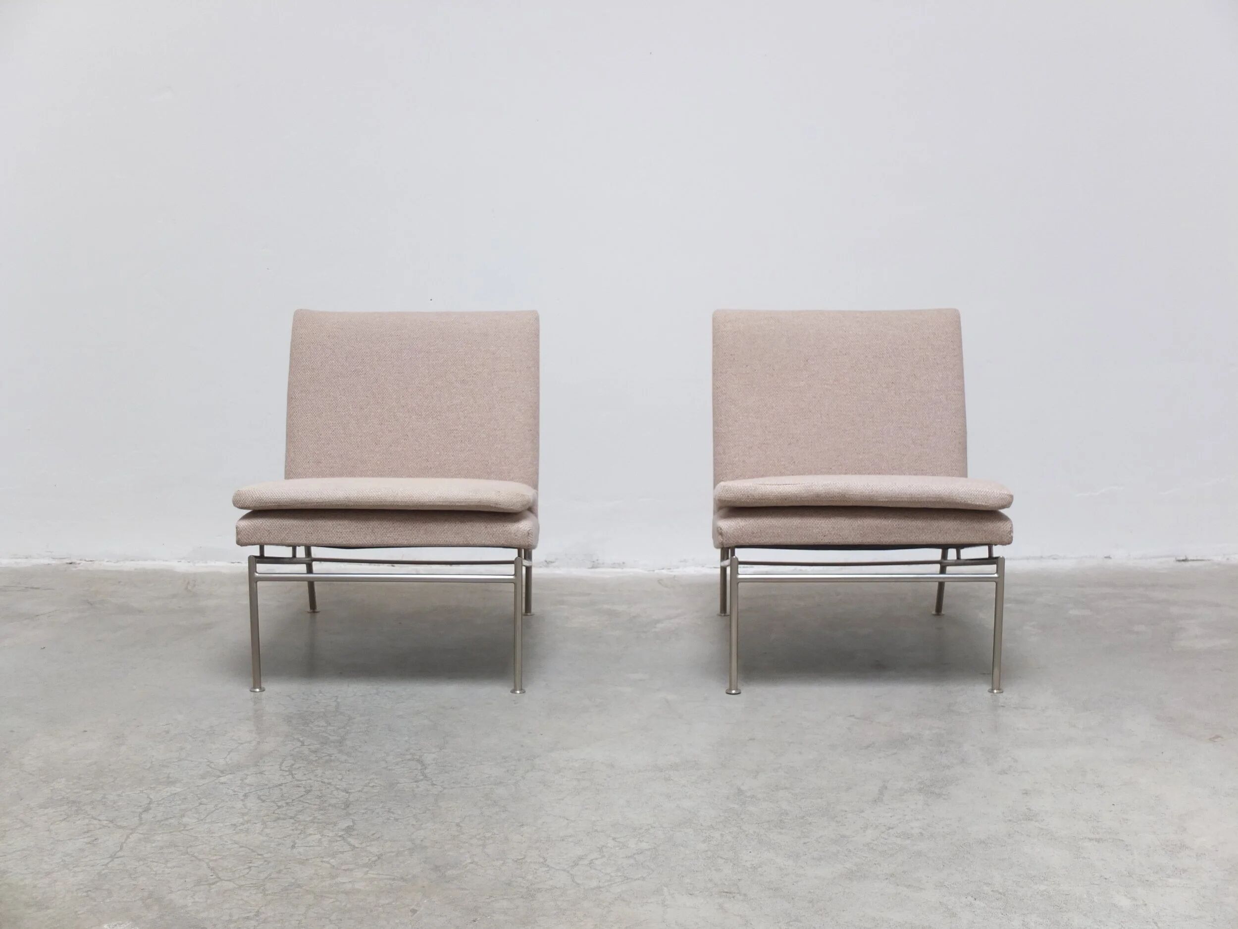 Rare 'Square Line' easy chairs by Kho Liang Ie for Artifort, 1958