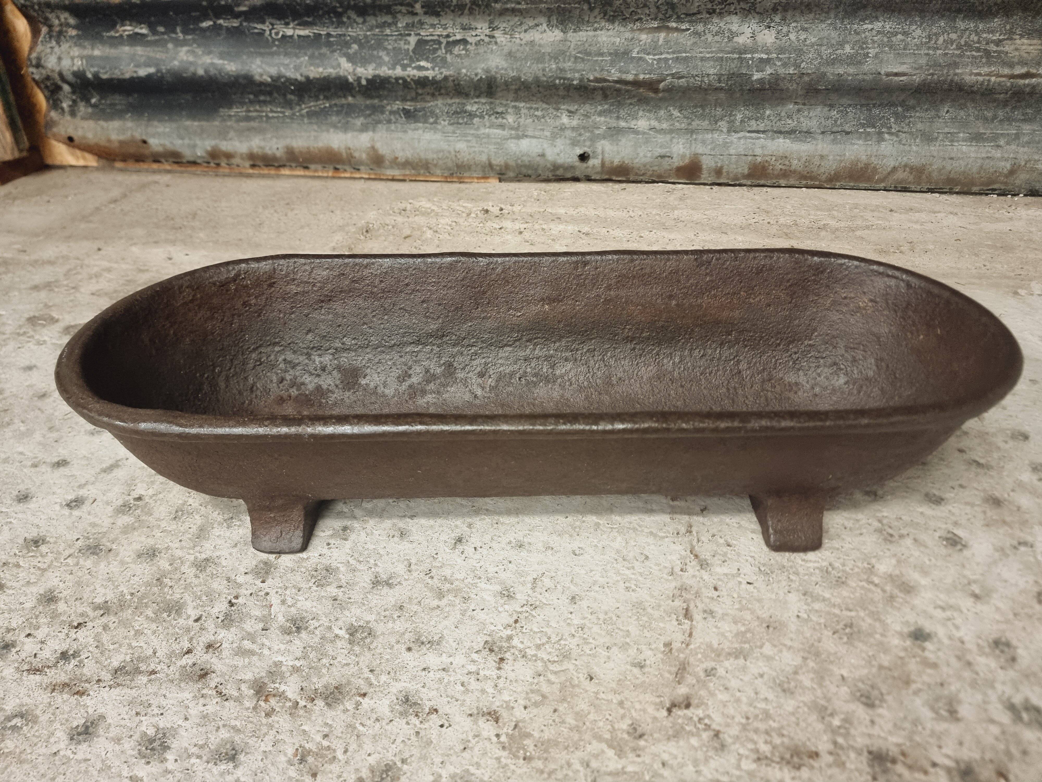 Antique trough water trough flower basin cast iron 29x75 cm