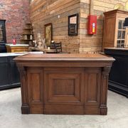 Oak shop counter from the early 20th century.
