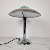 Vintage Chrome & Glass Table Lamp – Space Age Style