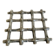 Silver metal table mat imitating bamboo