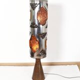 Brutalist ceramic lamp from Accolay