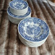 12 antique flat plates Lunéville KG