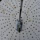 Wall-mounted coat rack in chromed metal with 4 adjustable hooks