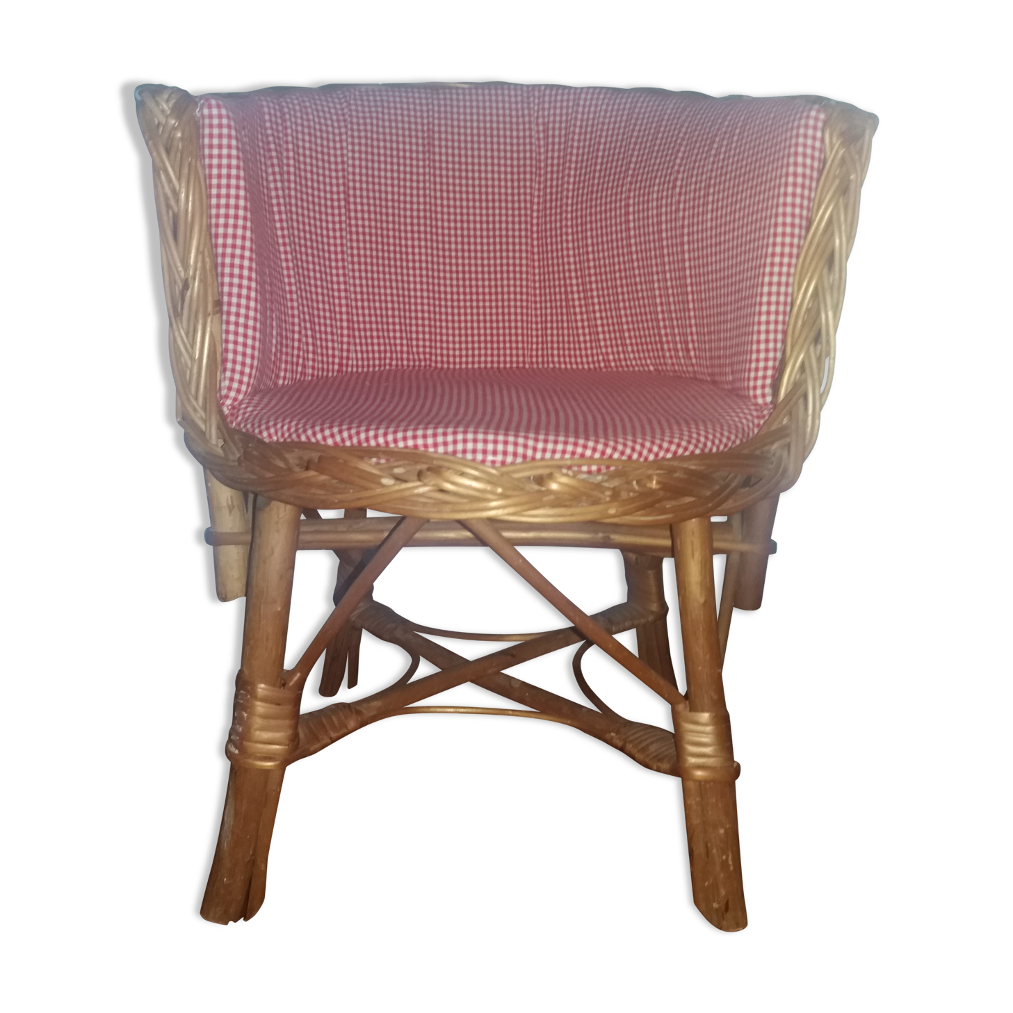 Rattan and wicker child chair