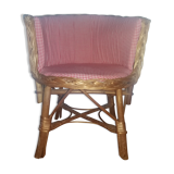 Fauteuil enfant rotin et osier