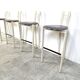 Set of 4 postmodern bar stools, 1980s